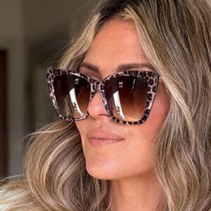 NWOT DIFF Sunglasses Becky II Leopard Tortoise Brown